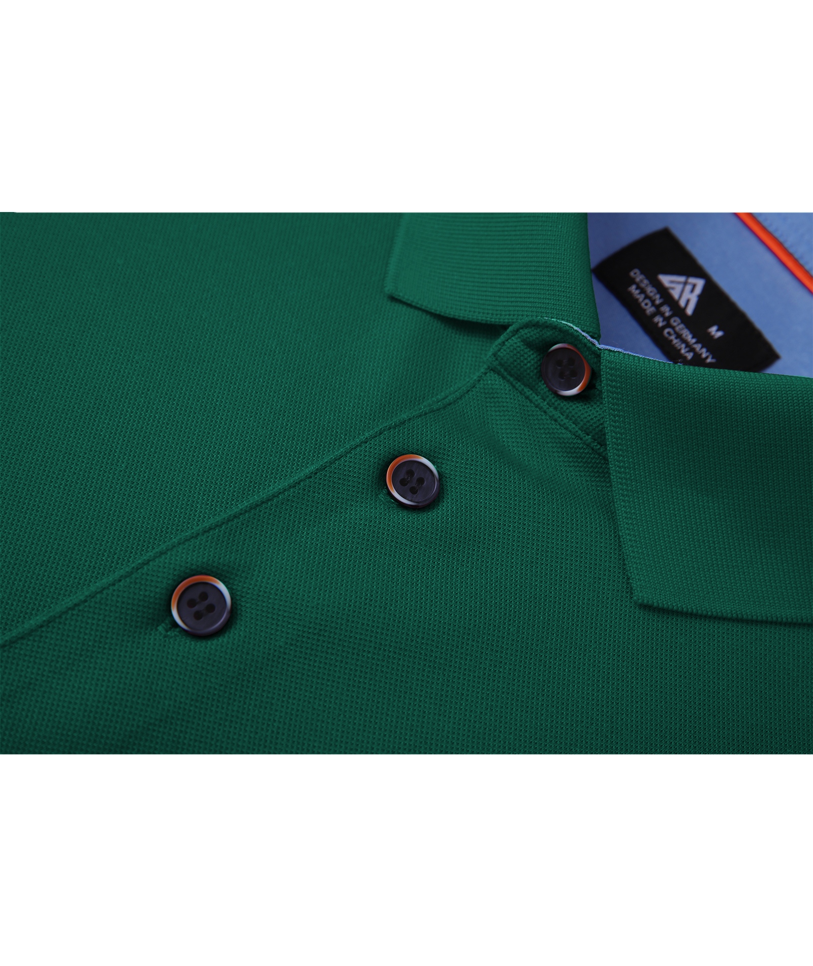 ZITY Men's Button Up Dri Fit Long Sleeve Polo Shirt-CFMPO00095