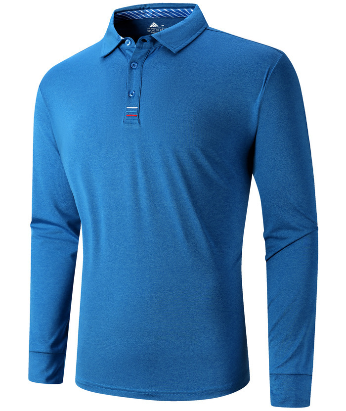 ZITY Men's Long Sleeve Quick Dry Sports Golf Tennis Polo Shirt-ZPK004673 | Zitysports