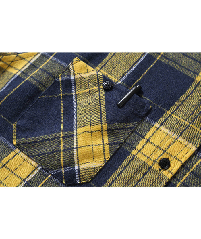 ZITY Men's Plaid Hooded Long Sleeve Button Down Flannel Shirt-ZPK000014 | Zitysports