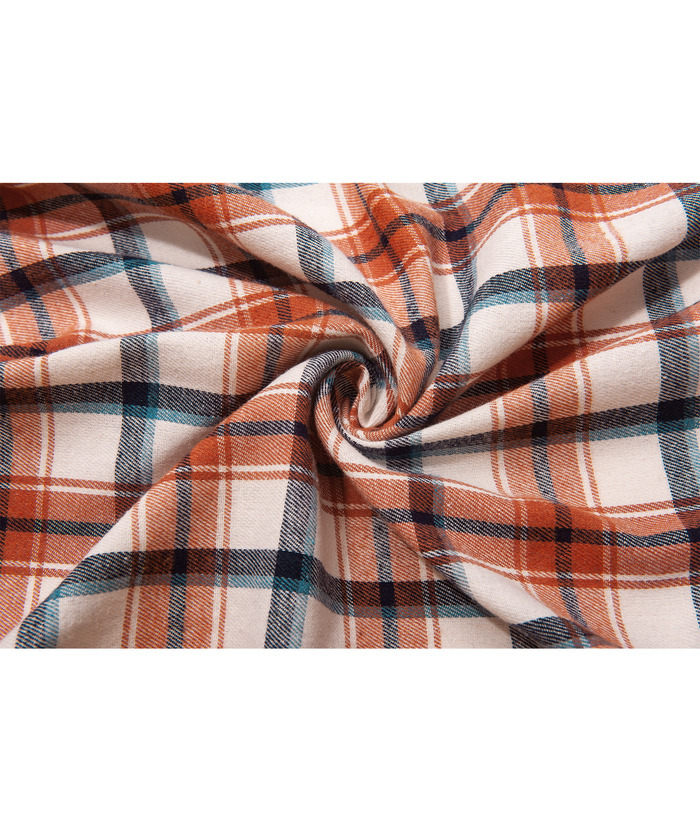 ZITY Men's Long Sleeve Casual Button Down Plaid Flannel Shirt-ZPK005339 | Zitysports