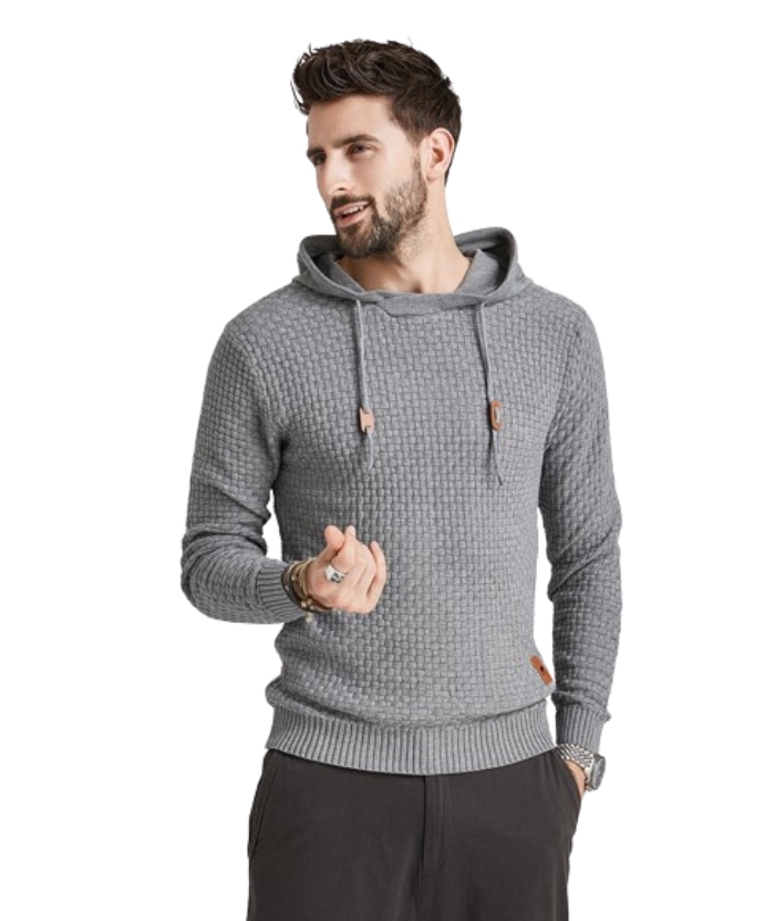 Men's Hooded Long Sleeved Pullover Fit Hoodie-DUMFH04888 | Zitysports