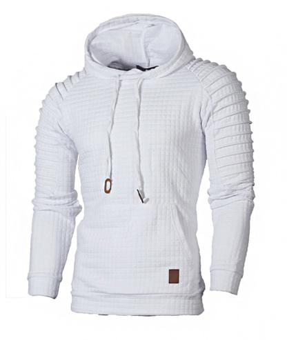 ZITY Men's Fashion Solid Color Casual Slim Fit with Kangaroo Pocket Hoodie-DUMFH05019|Zitysports