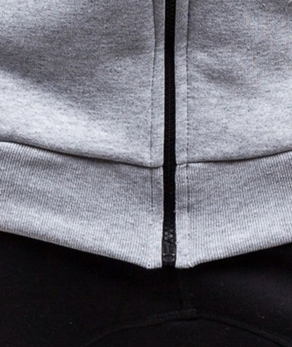 ZITY Men's Long Sleeve Full Zipper Casual Hoodie with Kangaroo Pockets-DUMHD05003|Zitysports
