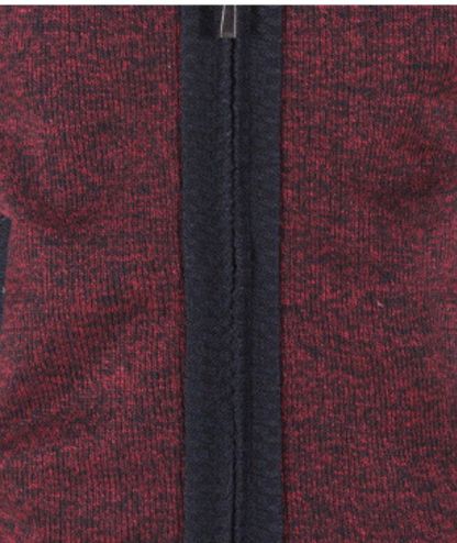 ZITY Men's Knitted Long Sleeve Full Zip Up Plus Size Casual Hoodie-DUMSW05059|Zitysports