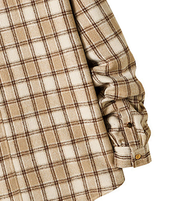 ZITY Men's Long Sleeve Cotton Plaid Flannel Shirt-DUMLT05315|Zitysports