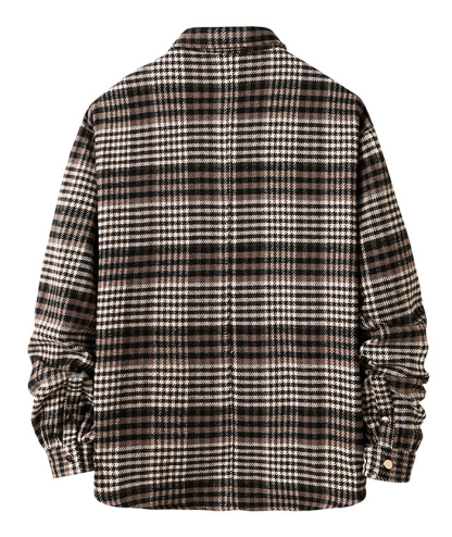 ZITY Men's Long Sleeve Plaid Flannel Shirt-DUMLT05317|Zitysports