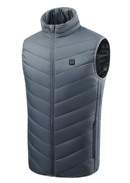 Men's Full Zipper Winter Heated Vest-M12