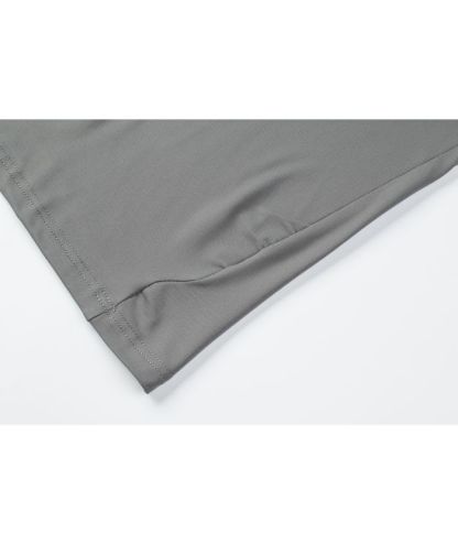Men's Solid Color Long Sleeve Sports Polo Shirts-8850
