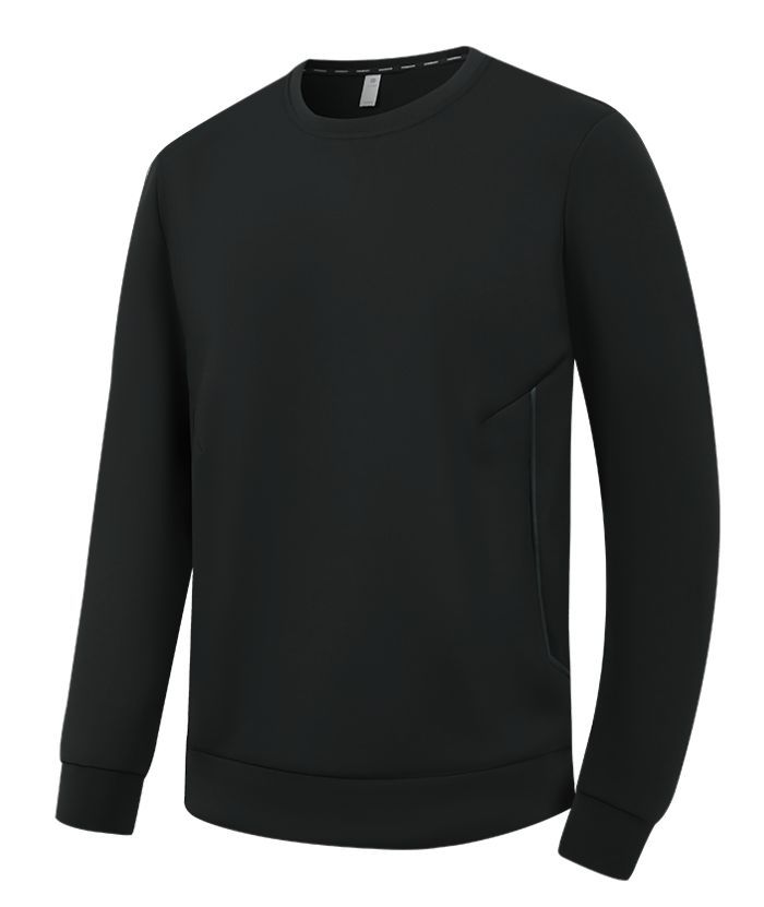 Men's Athletic Fit Solid Color Long Sleeve Polo Shirt-5328