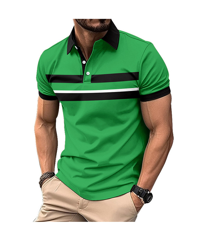 ZITY Men's Summer Stand Collar Slim Fit Lapel polo shirt-ZPK010466 | Zitysports