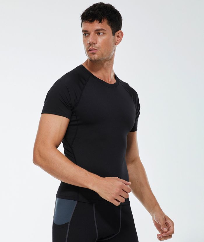 ZITY Men's Dri Fit Sports Running Compression T-Shirt-DUMTS05961