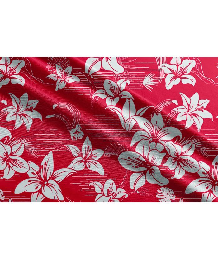 ZITY Men's Hawaiian Flower Print Polo Shirts-CUMPO05190