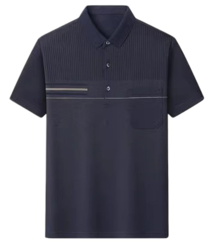 ZITY Men's Button Up Slim Fit Summer Polo Shirt-DUMPO06065