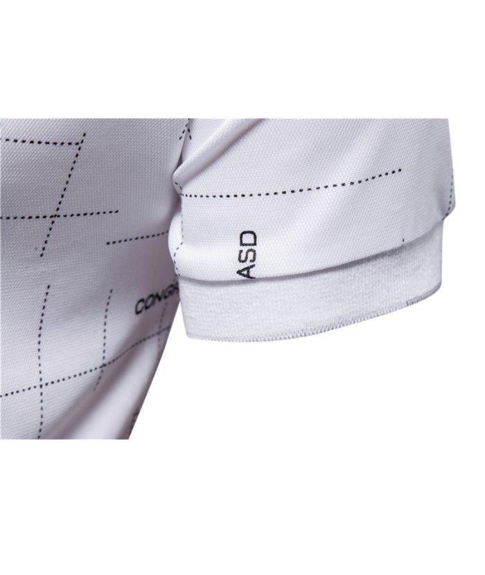 ZITY Men's Dotted Print Dri Fit Polo Shirt-DUMPO06069