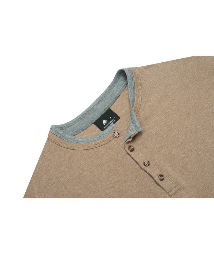 ZITY Men's Slim Fit Summer Henley T-Shirt-CUMSS02519