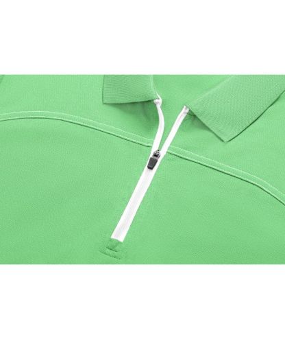 ZITY Women's Quarter Zip Slim Fit Solid Color Polo Shirt-CUWPO01996