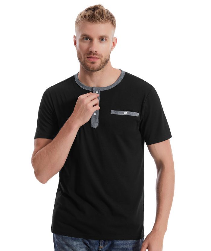 ZITY Men's Button Up Dri Fit T-Shirt-CUMSS02343