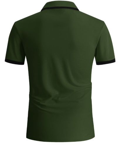 ZITY Men's Slim Fit Button Up Golf Polo Shirt-CEMPO04037