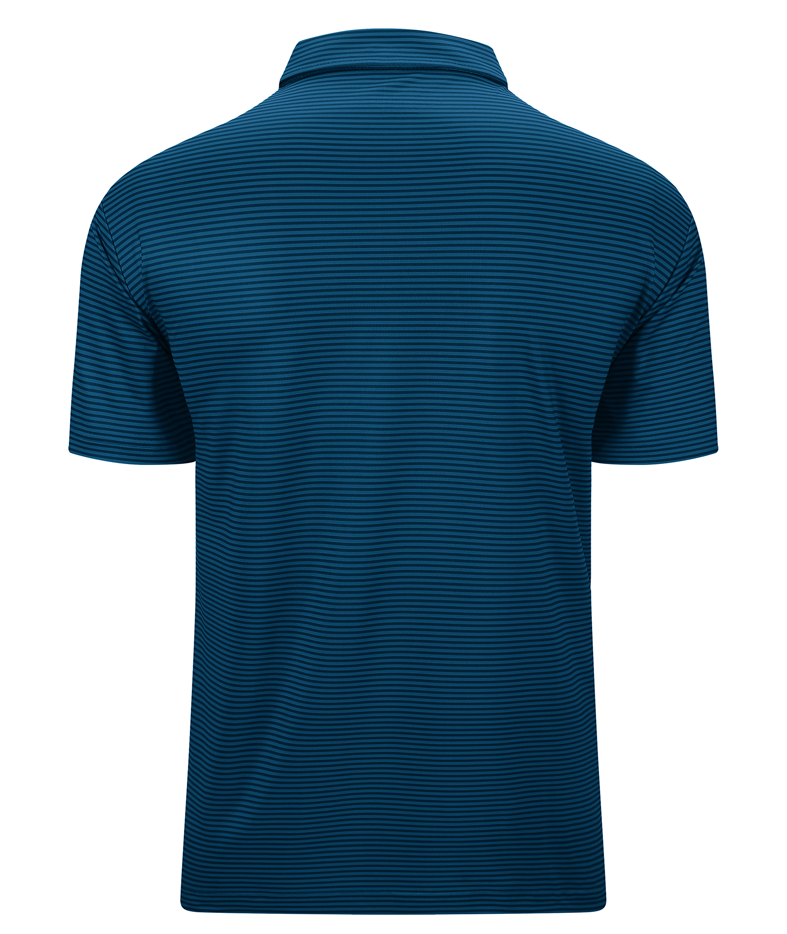 ZITY Men's Button Up Dri Fit Strip Polo Shirt-TUMPO00062