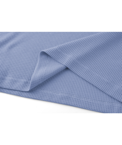 ZITY Men's Long Sleeve Casual Waffle Thermal Henley Shirt-CUMLS03493