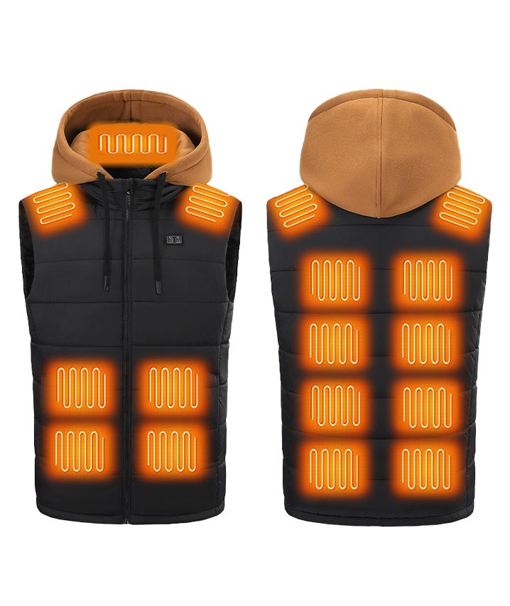 Men's Detable Hat 15 Heating Zones Heated Vest-M862