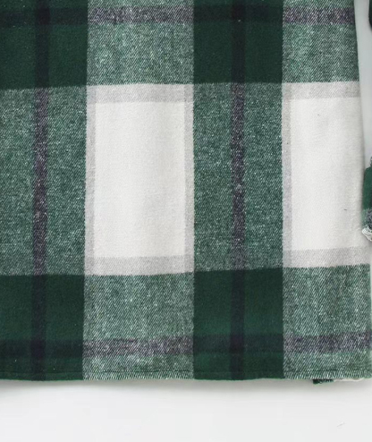 ZITY Men's Button-Up Slim Fit Plaid Flannel Shirt-DUMLT05330|Zitysports