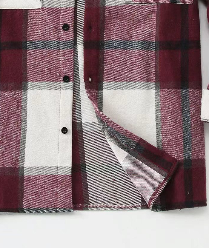 ZITY Men's Button-Up Slim Fit Plaid Flannel Shirt-DUMLT05330|Zitysports
