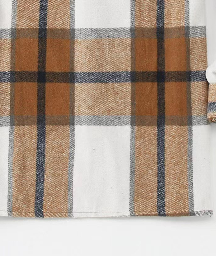 ZITY Men's Button-Up Slim Fit Plaid Flannel Shirt-DUMLT05330|Zitysports