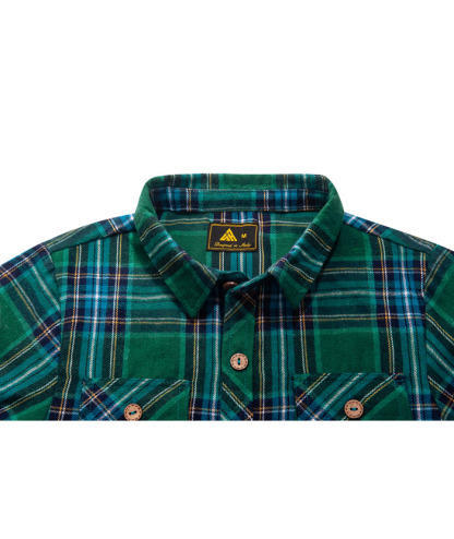 ZITY Men's Long Sleeve Casual Button Down Plaid Flannel Shirt-ZPK005339 | Zitysports