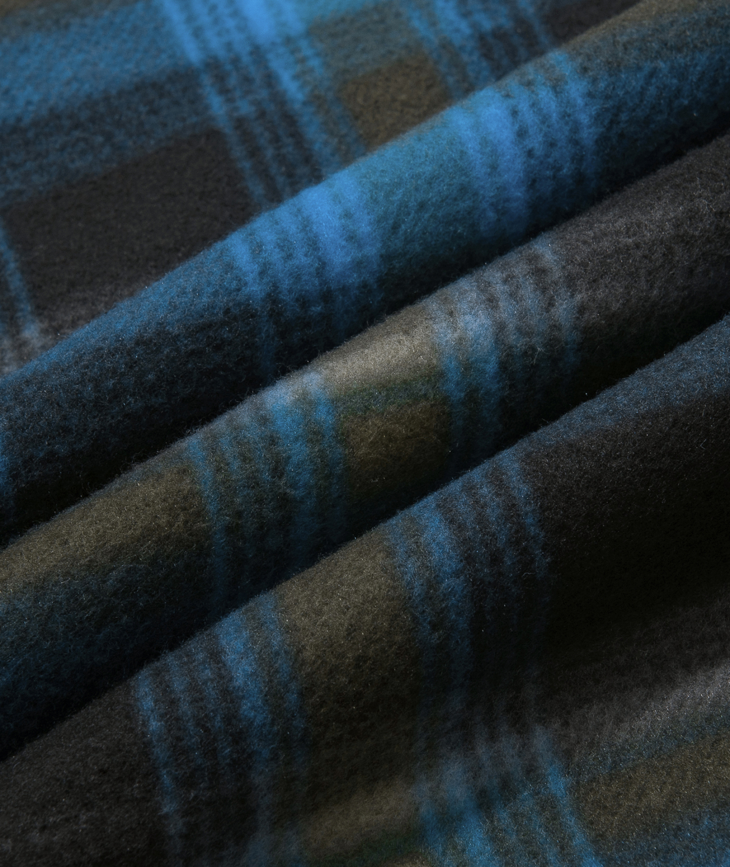 ZITY Men's Long Sleeve Full Zipper Fleece Plaid Hoodie-CFMGF00001