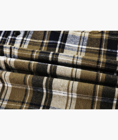 ZITY Men's Button Up Long Sleeve Plaid Hoodie-CUMLT03681|Zitysports