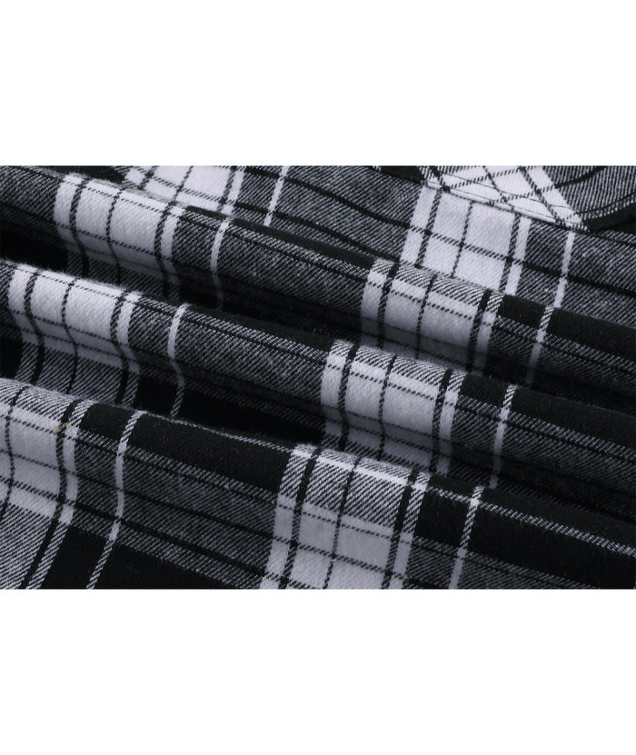 ZITY Men's Button Up Plaid Flannel Shirt-ZPK006183 | Zitysports