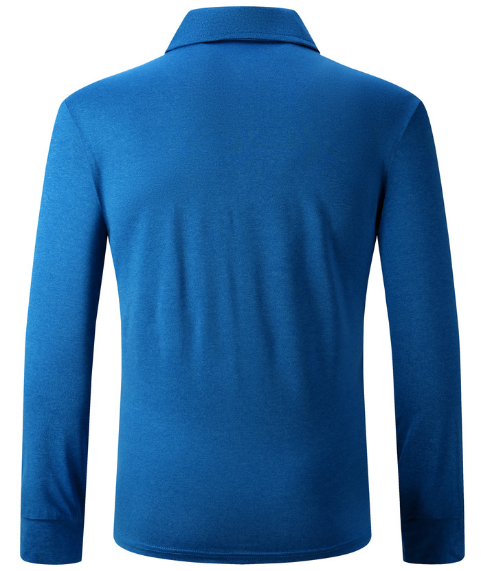 ZITY Men's Long Sleeve Quick Dry Sports Golf Tennis Polo Shirt-ZPK004673 | Zitysports