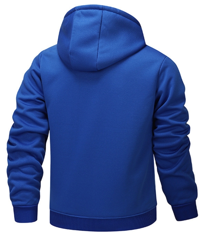 ZITY Men's Fleece Jacket Side Pocket with Zipper Casual Hoodie-DUMFH04877 | Zitysports