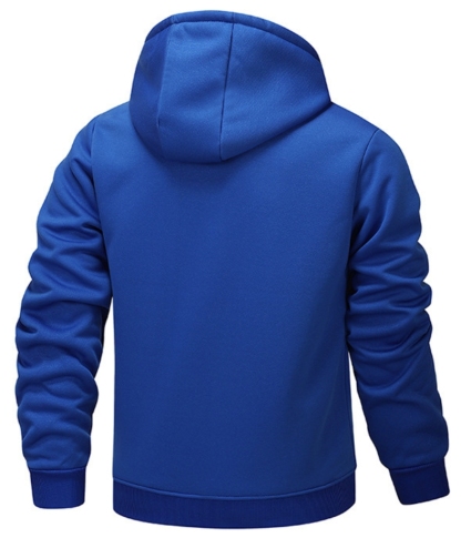ZITY Men's Fleece Jacket Side Pocket with Zipper Casual Hoodie-DUMFH04877 | Zitysports