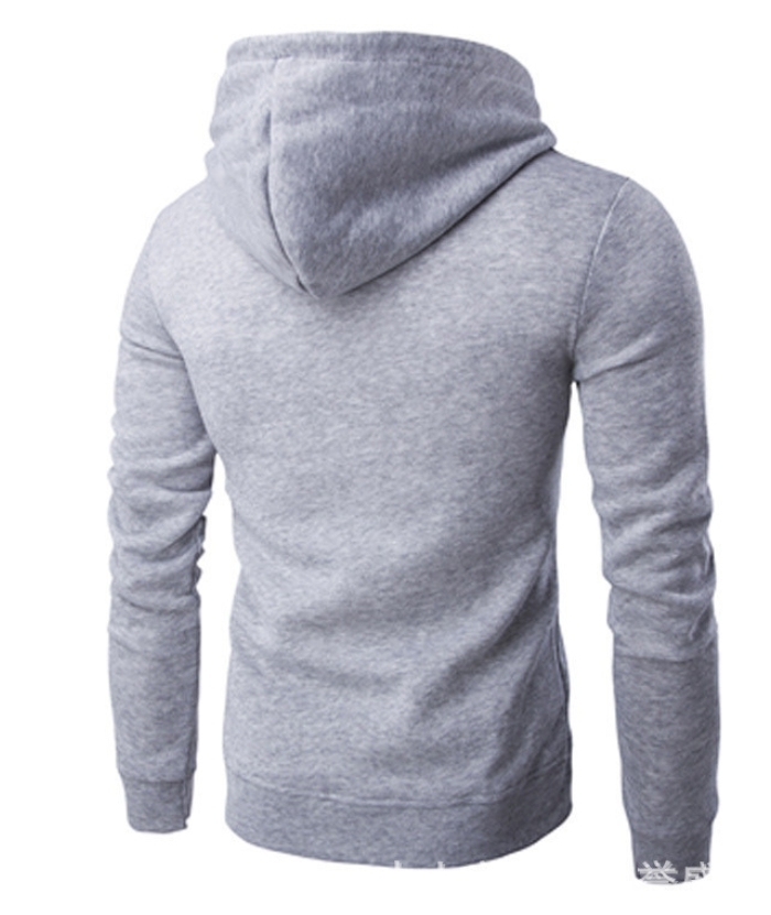 ZITY Men's Long Sleeve Solid Color Fleece Kangaroo Pocket Hoodie-DUMFH04879 | Zitysports