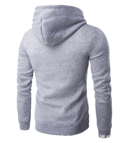 ZITY Men's Long Sleeve Solid Color Fleece Kangaroo Pocket Hoodie-DUMFH04879 | Zitysports
