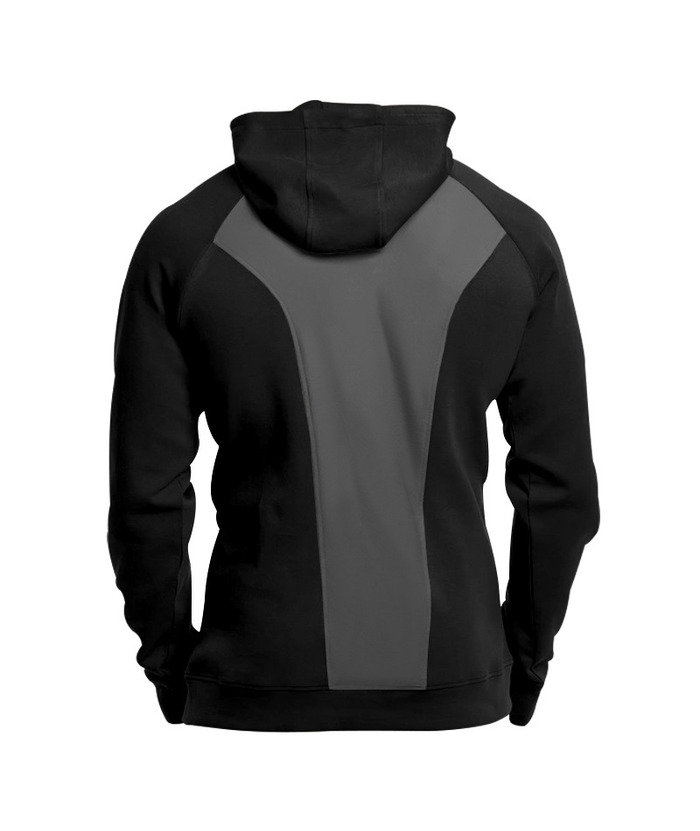 Men's Slim Fit Hiking Hoodie Long Sleeved Half Zip Block Jacket-DUMFH04892 | Zitysports