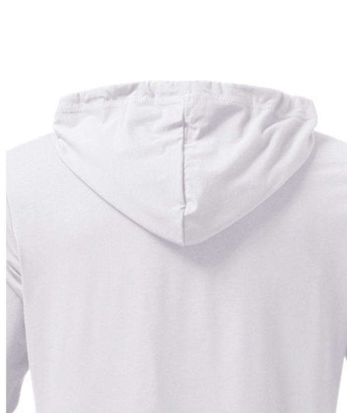 ZITY Men's Lightweight Long Sleeve Button Henley Hoodie-DUMHD04900|Zitysports