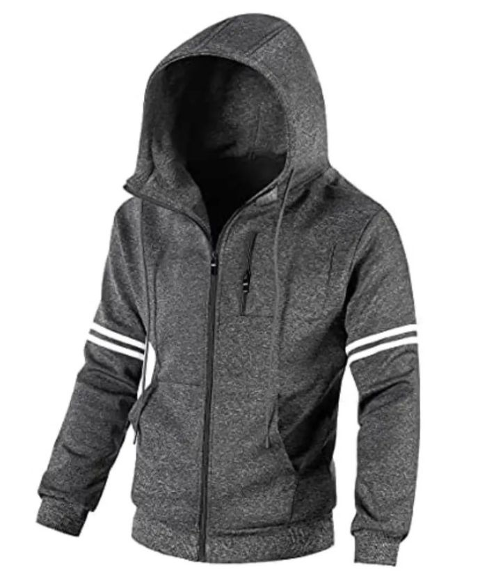 ZITY Men's Soft Fleece Fashion Zip Up Sweater Hoodie-DUMFH04956|Zitysports