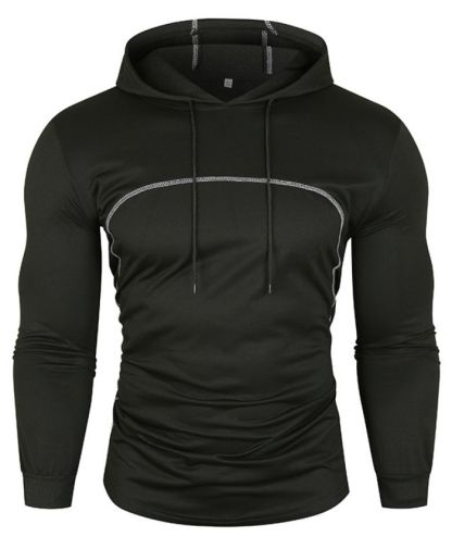 ZITY Men's Lightweight Long Sleeve Breathable Slim Fit Hoodie-DUMHD05007|Zitysports