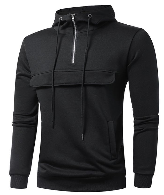 ZITY Men's Light Weight Breathable Hoodie with Side Pockets-DUMFH05032|Zitysports