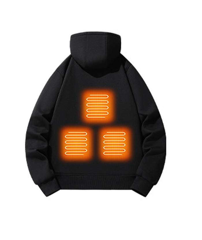 Men's 5 Heating Zone Heated Hoodie-DUMFH05686