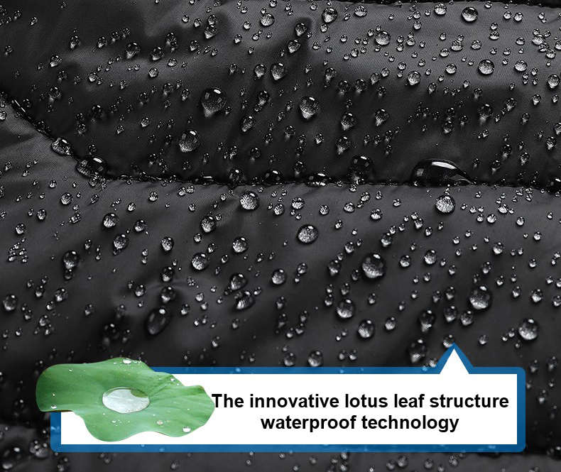 The innovative lotus leaf structure waterproof technology