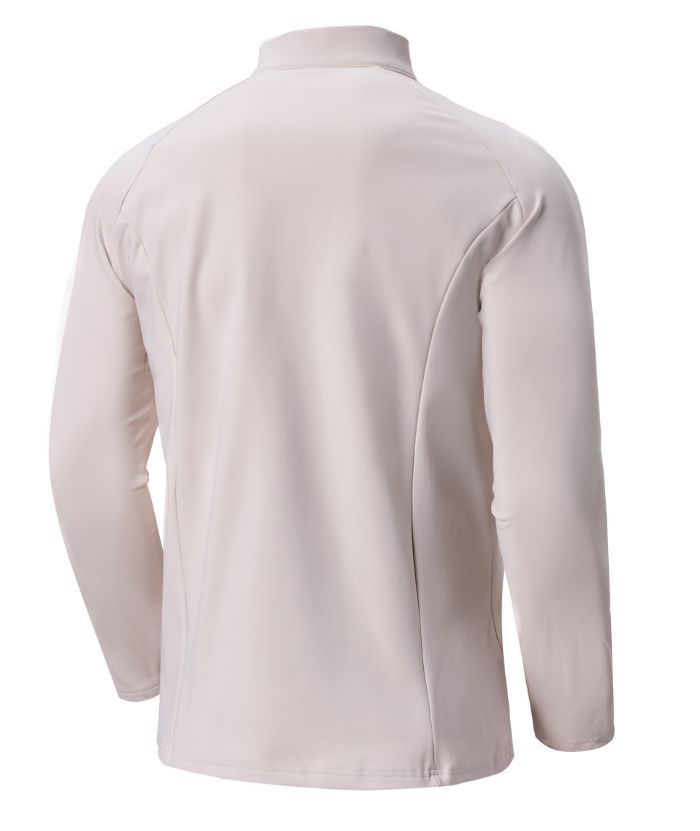 ZITY Men's Quarter Zip Long Sleeve Polo Shirt-88120