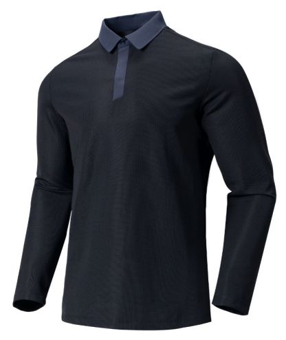 ZITY Men's Long Sleeve Business Polo Shirt-8901