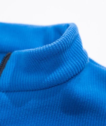 ZITY Men's Long Sleeve Quarter Zip Sports Polo Shirt-88188