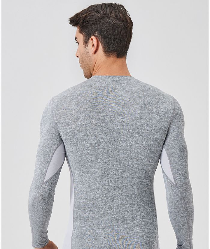 ZITY Men's Long Sleeve Compression Dri Fit T-Shirt-DUMLS05953