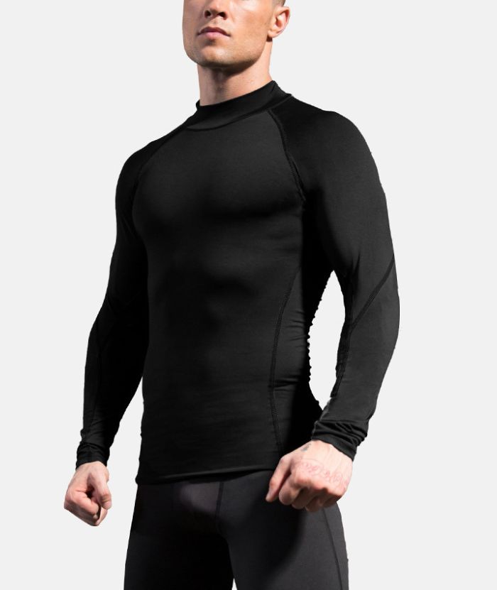 Men's Slim Fit Compression Athletic Fit Dri Fit T-Shirt-DUMLS05949