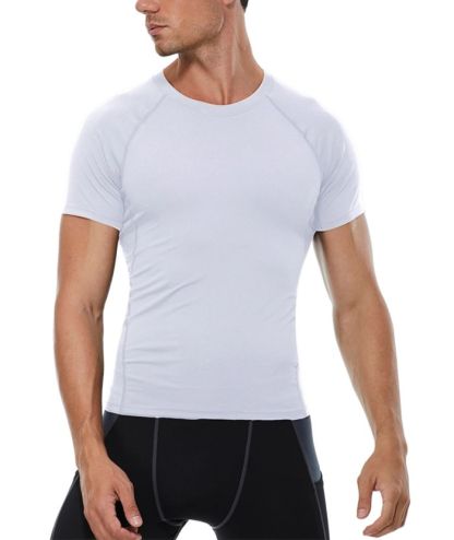 ZITY Men's Dri Fit Sports Running Compression T-Shirt-DUMTS05961